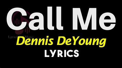 call me lyrics